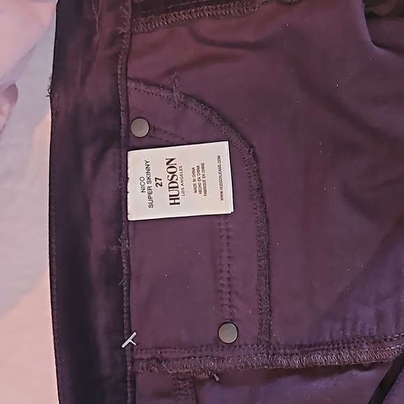 HUDSON LOS ANGELES NICO OMBRE WOMEN MID RISE ANKLE SUPER SKINNY PANS SIZE 27 - Picture 10 of 11